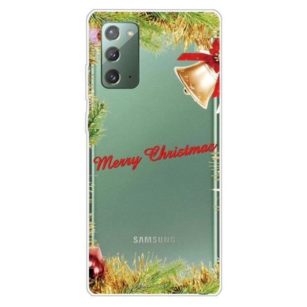 Juletaske til Samsung Galaxy Note 20 - Klokke Gold