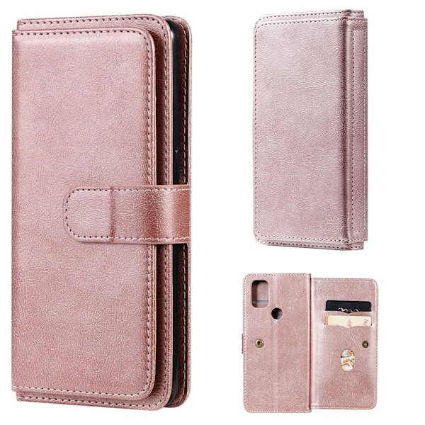 OnePlus Nord N10 5G fodral med 10 fickor - Rosa Rosa