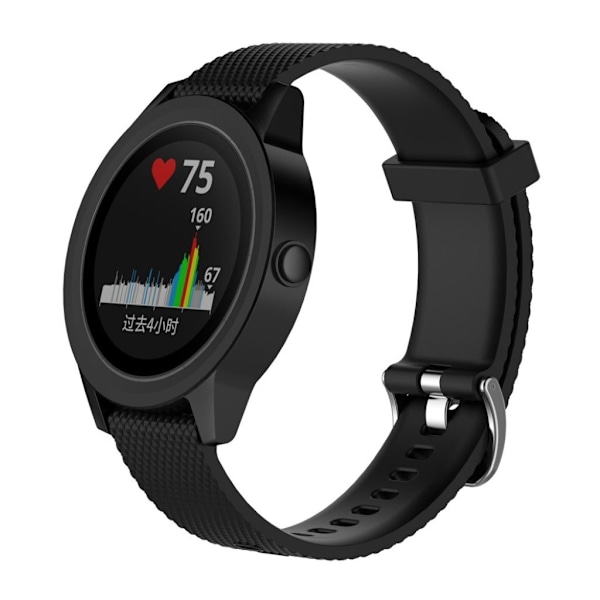 Garmin Vivomove HR Mjukt silikon klockband - Svart Svart