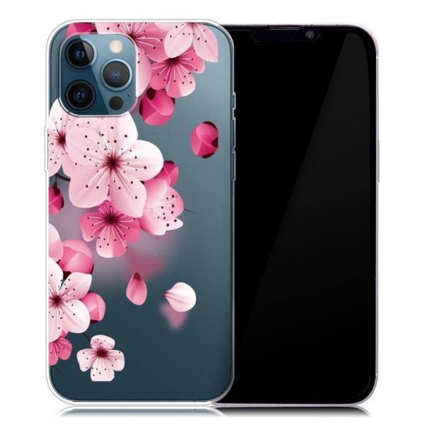 Deco iPhone 13 Pro skal - Persikoblomma Rosa