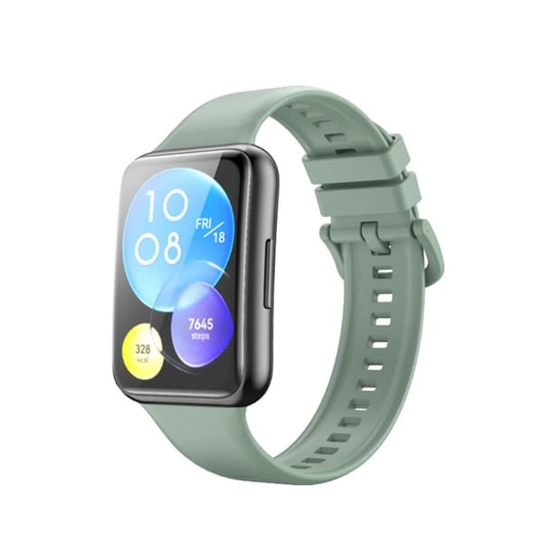 Huawei Watch Fit 2 klokkerem i silikon - Grågrønn Green