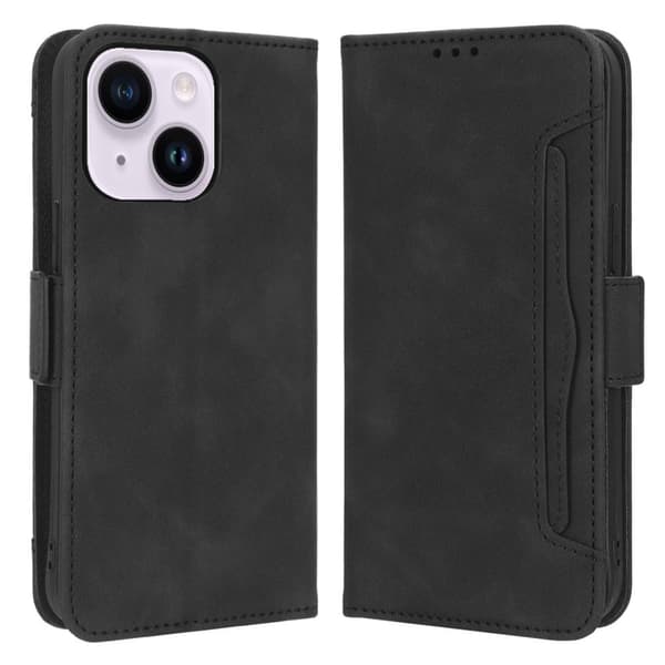 Modernt iPhone 15 Plus fodral med plånbok - Svart Svart