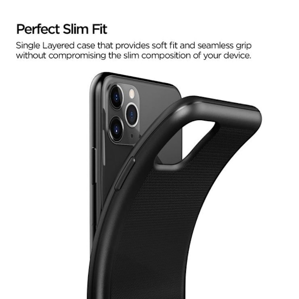 VRS Design Single Fit för iPhone 11 Pro Max - Svart Svart