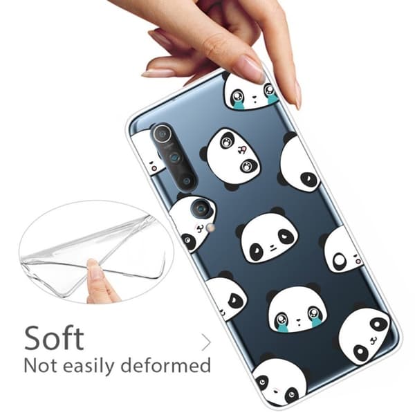 Deco Xiaomi Mi 10 Pro Cover - Søde Pandaer White