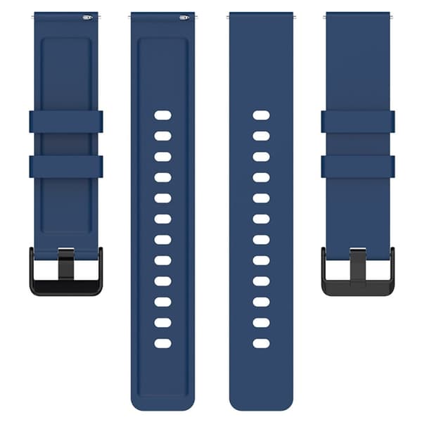 Amazfit Bip 3 / Bip S silikonikellon hihna mustalla soljella - Safiiri Blue