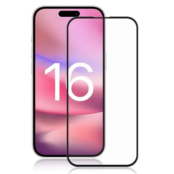 AMORUS ekstra stærk iPhone 16 Plus skærmbeskytter af glas Transparent