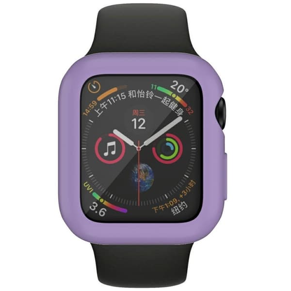 Apple Watch Series 6 / 5 40mm blød glans holdbar ramme - lilla Purple