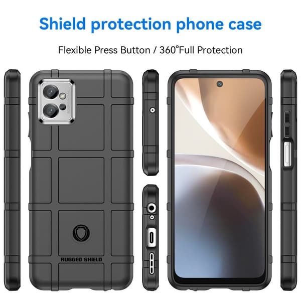 Rugged Shield Etui Motorola Moto G32 - Sort Black