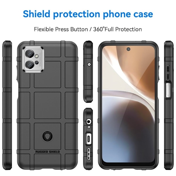 Rugged Shield Suojakotelo Motorola Moto G32 - Musta Black