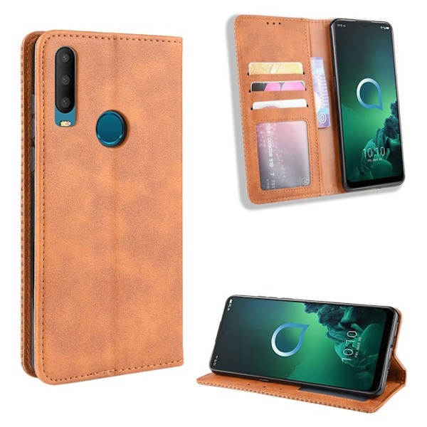 Bofink Vintage läder Alcatel 3X (2019) fodral - Brun Brun
