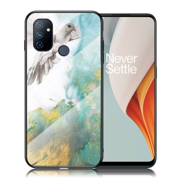 Fantasy Marble OnePlus Nord N100 cover - Flying Pigeon Green