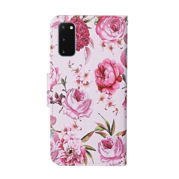 Wonderland Samsung Galaxy S20 flip kuoret - Kukkia Pink