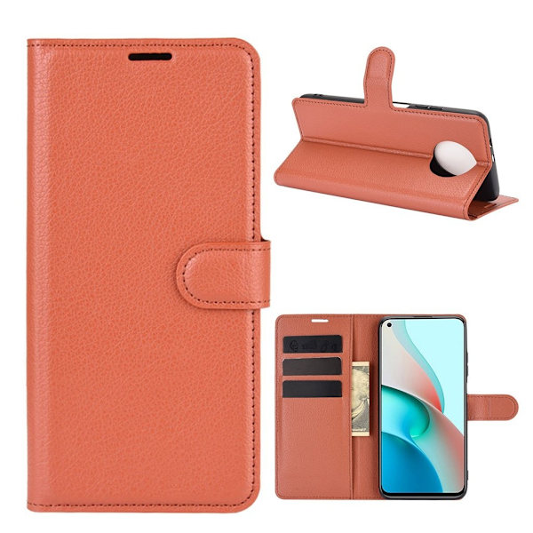 Classic Xiaomi Redmi Note 9t / Note 9 5g Flip Etui - Brun Brown