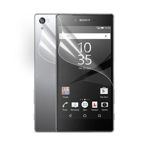 Front + Back Displayskydds til Sony Xperia Z5 Premium Transparent