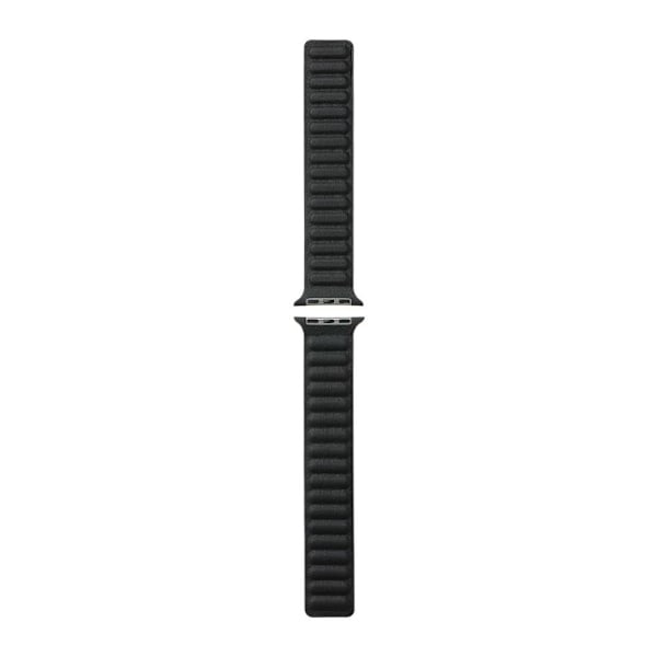 Apple Watch Series 8 (41mm) aito nahkaranneke - Musta Black