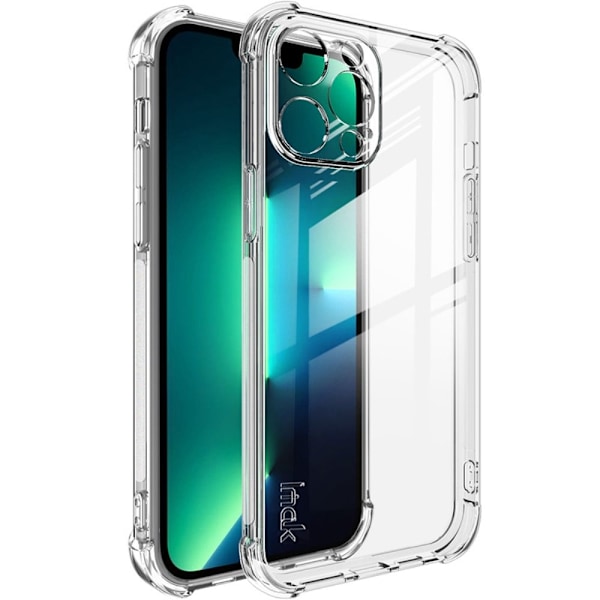 IMAK Airbag-suojus iPhone 13 Pro Maxille - Läpinäkyvä Transparent