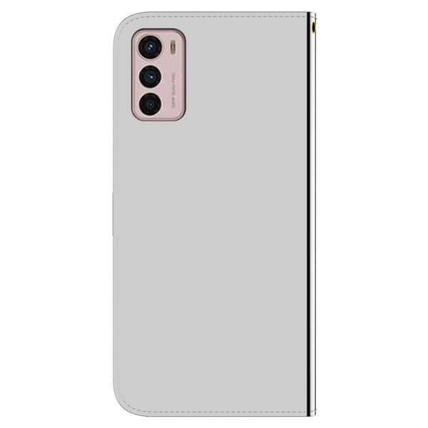 Mirror Motorola Moto G42 fodral - Silver/Grå Silvergrå
