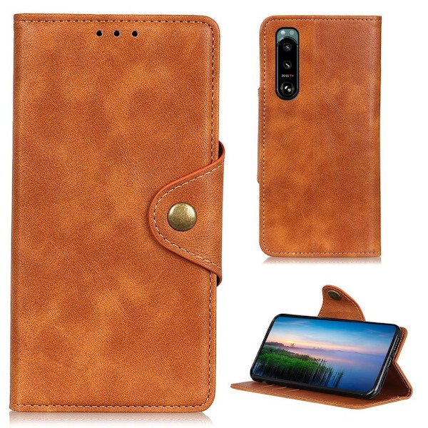 Alpha Sony Xperia 5 III Flippetui - Brun Brown