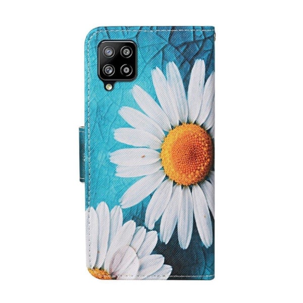 Wonderland Samsung Galaxy A22 4G Läppäkotelo - Chrysanthemum Multicolor