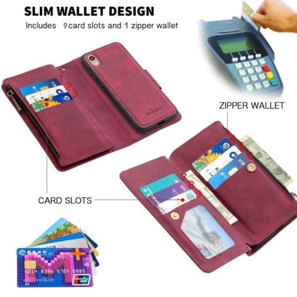 Premium Wallet Huawei Y5 2019 Etui - Rød Red