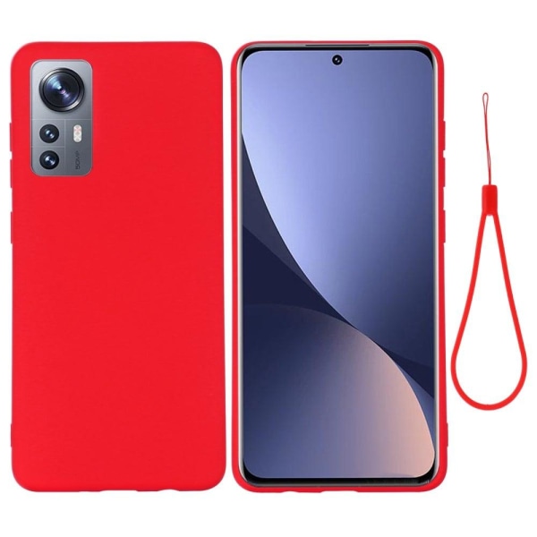 Matte Liquid Xiaomi 12S / Xiaomi 12X / Xiaomi 12 silikone cover - Rød Red