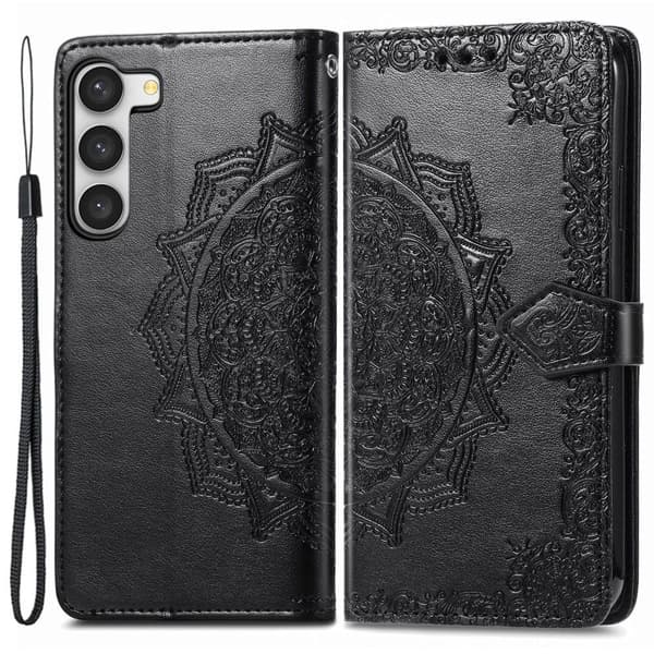 Mandala Samsung Galaxy S23 Plus Flippetui - Svart Black