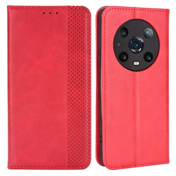 Bofink Vintage Honor Magic4 Pro leather case - Red Red