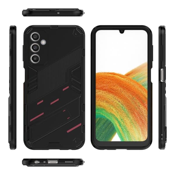 Stöttåligt Samsung Galaxy A24 4G hybridskal - Svart Svart