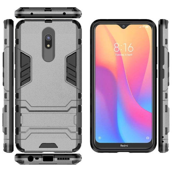 Cool Guard Xiaomi Redmi 8A skal - Silver/Grå Silvergrå