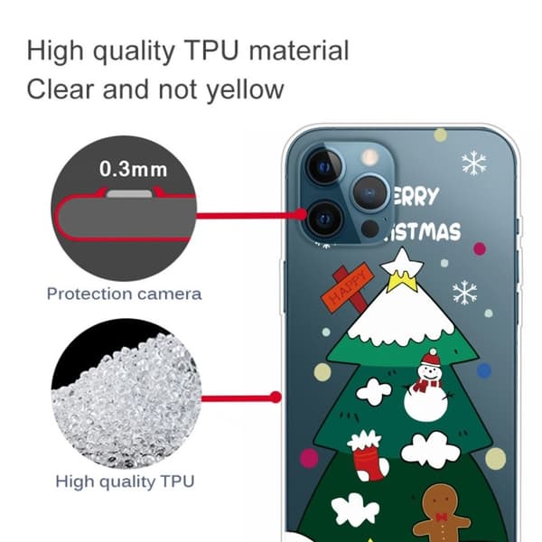 Juleveske til iPhone 12 Pro Max - Juletre Multicolor