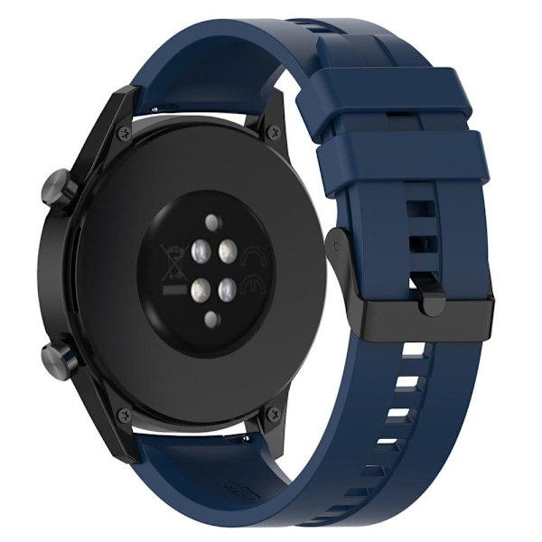 22 mm universal klockarmband i silikon - Mörkblå Blå