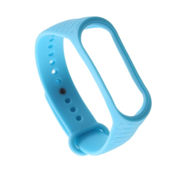 Xiaomi Mi Band 3 klockarmband romb textur sport silikon - Blå Blå