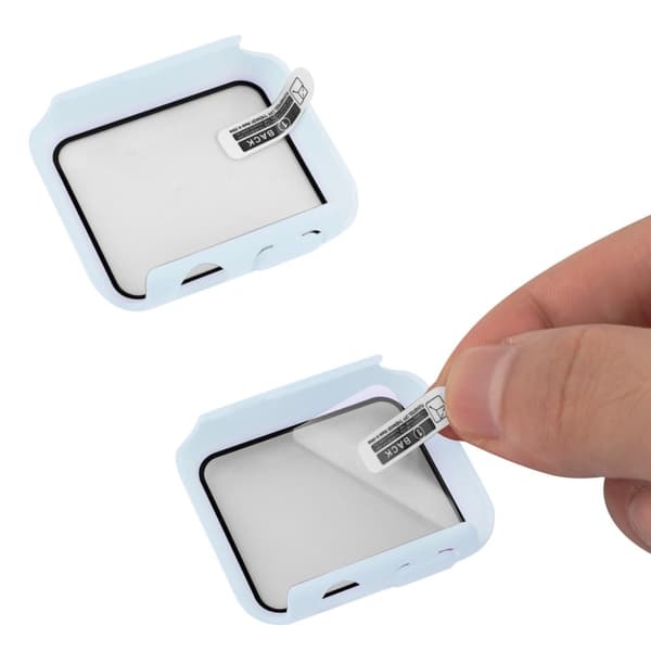 Apple Watch Ultra cover with tempered glass screen protector - Baby Blue Blå