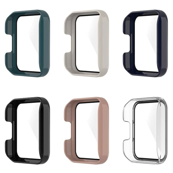 Xiaomi Redmi Watch 2 Lite protective cover with tempered glass screen protector - Black Svart