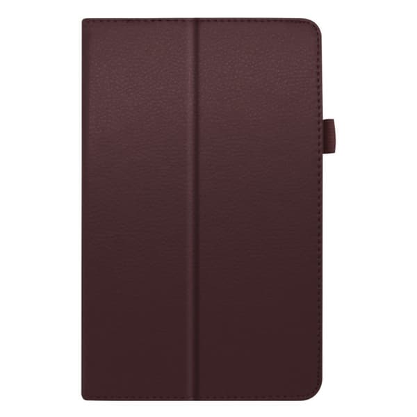 Lenovo Tab M8 litchi-nahkainen kotelo - Kahvi Brown