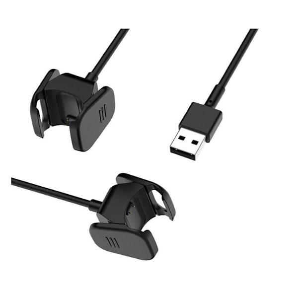 Fitbit Charge 3 USB lataus telakka adapteri (1m) - Musta Black