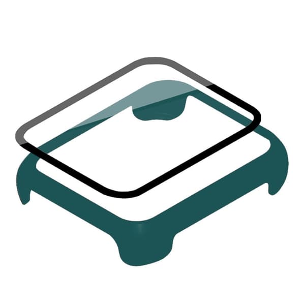 Oppo Watch 2 (46mm) simple cover with tempered glass screen protector - Midnight Green Grön