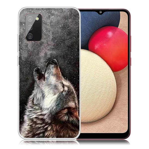 Deco Samsung Galaxy A02s (166mm) kotelot - Pelottava Susi Silver grey