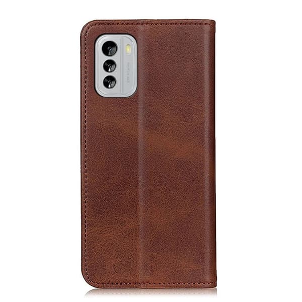 Äkta läder Nokia G60 fodral - Brun Brun