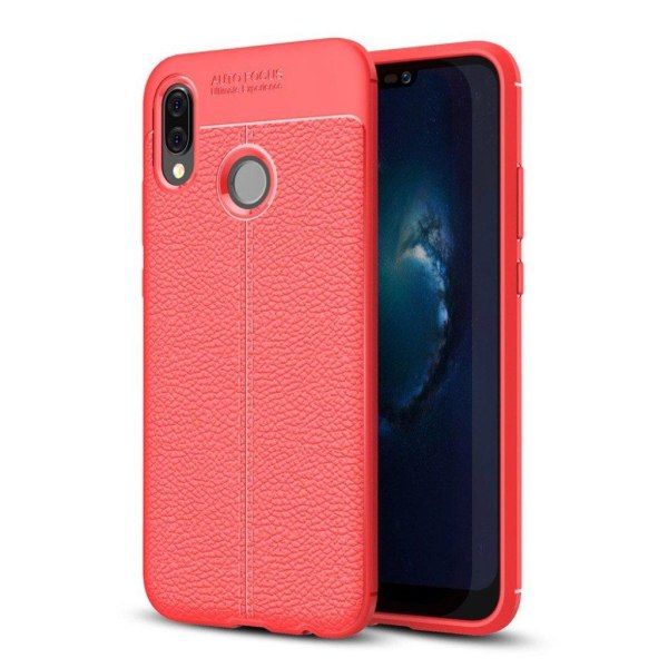 Huawei P20 Lite litsitekstuurinen suojakuori - Punainen Red