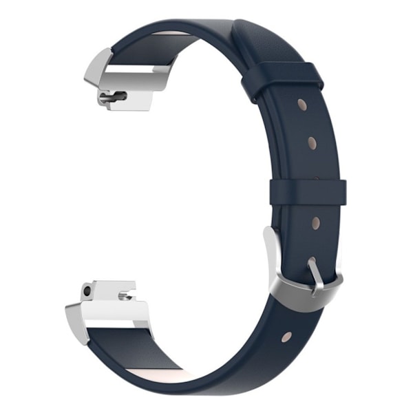 Fitbit Inspire / Inspire HR læderurrem - mørkeblå Blue