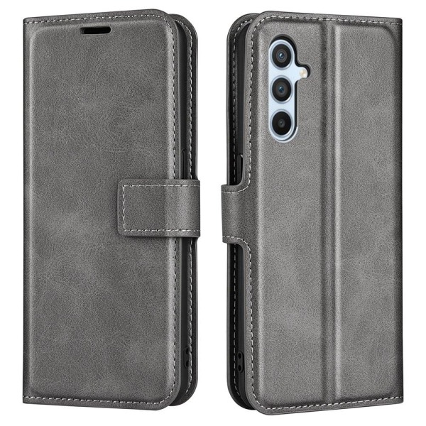 Lompakko Nahkakotelo For Samsung Galaxy A54 - Harmaa Silver grey