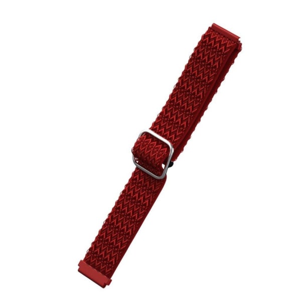 22mm Universal rhombus elastisk nylon urrem - Rød Red