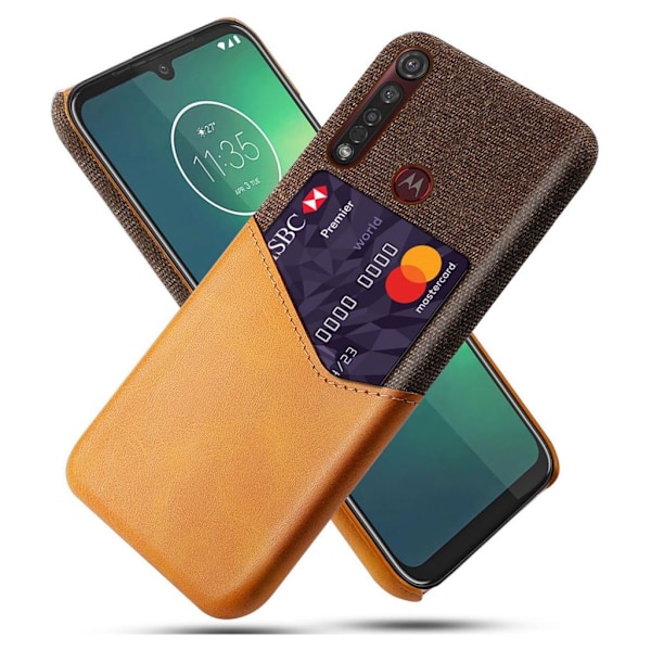 Bofink Motorola Moto G8 Plus Card kuoret - Ruskea Brown