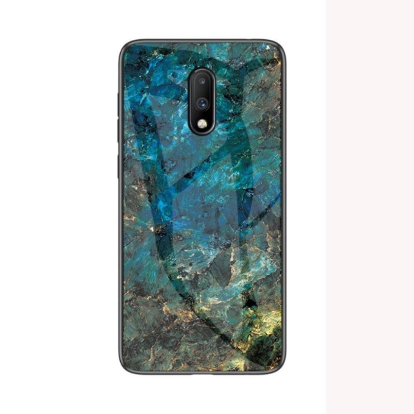 Fantasy Marble OnePlus 7 kuoret - Smaragdi Green