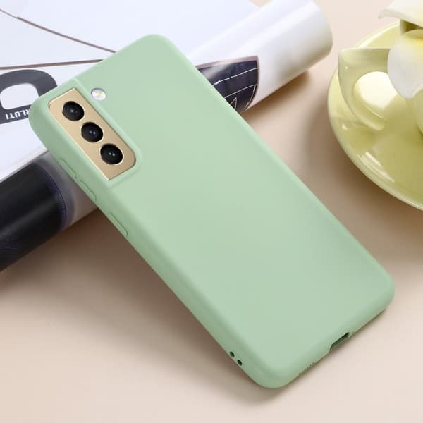 Matte Liquid Samsung Galaxy S21 FE silikone cover - Grøn Green