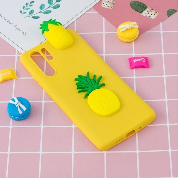 Cute 3D Samsung Galaxy Note 10 Plus skal - Gul Gul