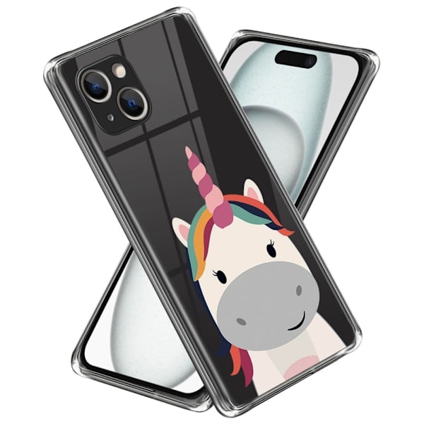 Deco iPhone 15 Plus kotelot - Hevonen Multicolor
