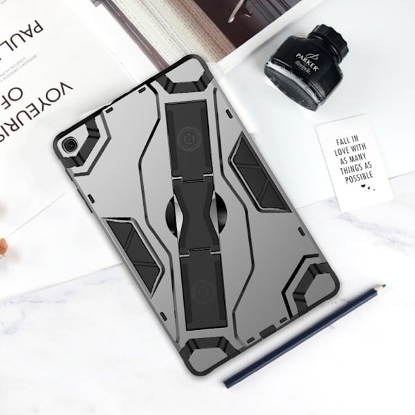 Samsung Galaxy Tab A 10.1 (2019) forbedret skjold stil støtsikker etui - Sort Silver grey
