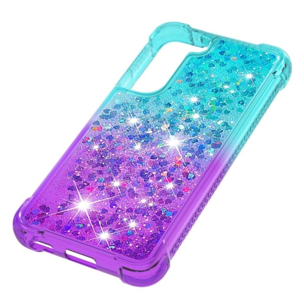 Princess Samsung Galaxy S22 Cover - Himmelblå / Lilla Multicolor